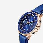Filippo Loreti Mens Blue Leather Strap Watch 00548