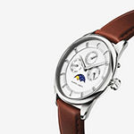 Filippo Loreti Mens Brown Leather Strap Watch 00101
