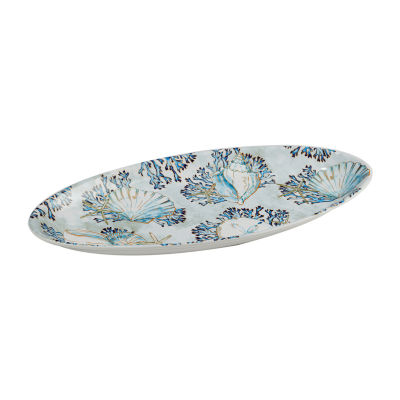 Certified International Playa Shells Earthenware Serving Platter