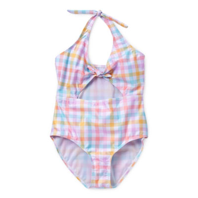 girls gingham swimsuit