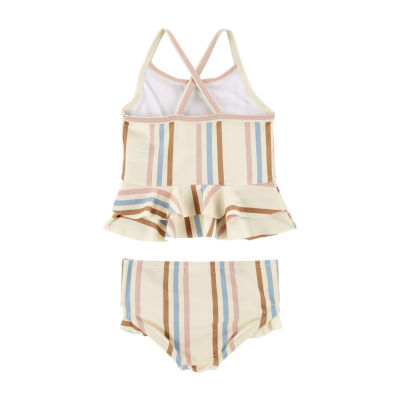 Carter's Baby Girls Striped Tankini Set