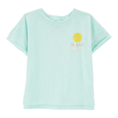 Carter's Little & Big Girls Round Neck Short Sleeve Graphic T-Shirt