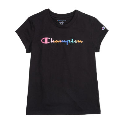 Champion Big Girls Crew Neck Short Sleeve Graphic T-Shirt