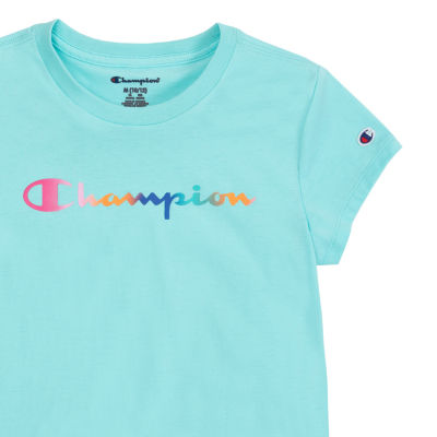 Champion Big Girls Crew Neck Short Sleeve Graphic T-Shirt