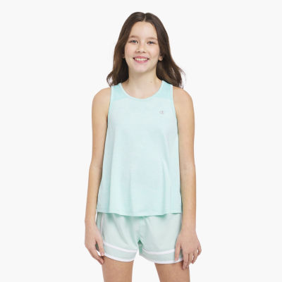 Champion Big Kid Girls Crew Neck Moisture Wicking Sleeveless Active Tank Top