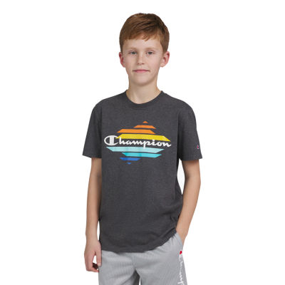 Champion Big Boys Crew Neck Short Sleeve Graphic T-Shirt