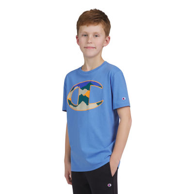 Champion Big Boys Crew Neck Short Sleeve Graphic T-Shirt