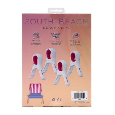 South Beach 4-pc. Beach Towel Clips