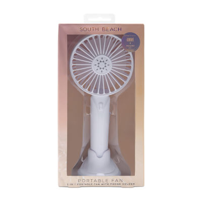 South Beach 2-in-1 Portable Fan with Phone Holder