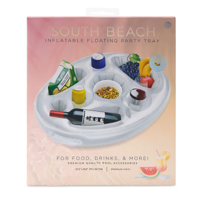 South Beach Inflatable Floating Pool Party Tray