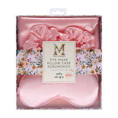 Mia Charro 4-Pc. Eye Mask, Pillow Case & Scrunchies Gift Set