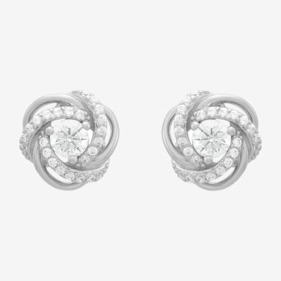 Diamonart White Cubic Zirconia Sterling Silver Knot 2-pc. Jewelry Set