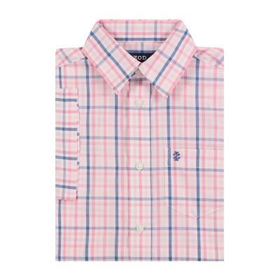 IZOD Little & Big Boys Short Sleeve Button-Down Shirt