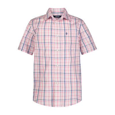 IZOD Little & Big Boys Short Sleeve Button-Down Shirt