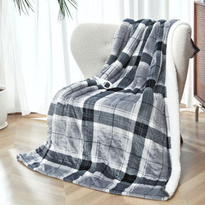 North Star Home Velvet Sherpa Electric Throws