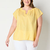 Jcpenney plus size outlet blouses