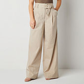 Liz Claiborne-Tall Womens High Rise Wide Leg Pull-On Pants, Color: Brown  Sugar - JCPenney