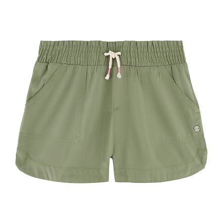 Roxy Big Girls Mid Rise Pull-On Short, S (7), Green
