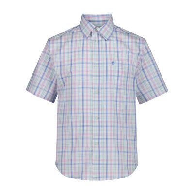 IZOD Big Kid Boys Short Sleeve Regular Fit Button-Down Shirt