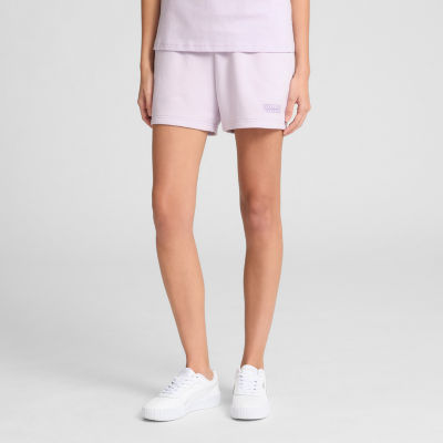 PUMA Womens French Terry Pull-On Short
