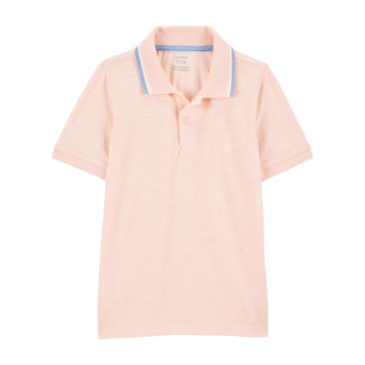 Carter's Little & Big Kid Boys Short Sleeve Regular Fit Polo Shirt