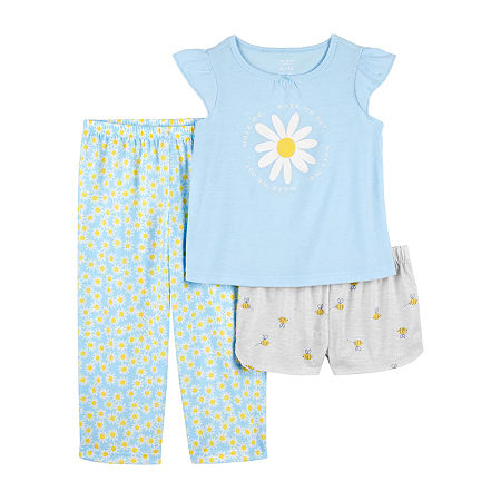 Carter's Toddler Girls 3-pc. Pajama Set, 5t, Blue