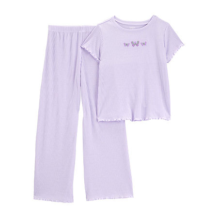 Carter's Little & Big Girls 2-pc. Pajama Sets, 4, Purple