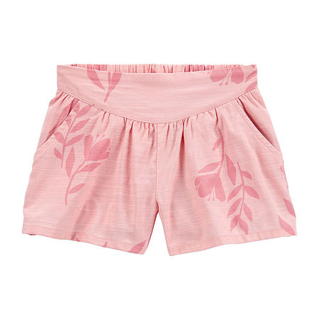 Carter's Little & Big Girls Pull-On Short, 7, Pink