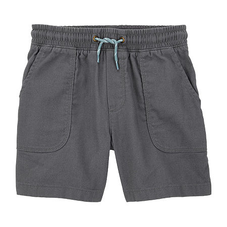Carter's Little & Big Boys Pull-On Short, 12, Gray