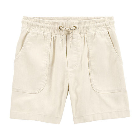 Carter's Little & Big Boys Pull-On Short, 4, Beige