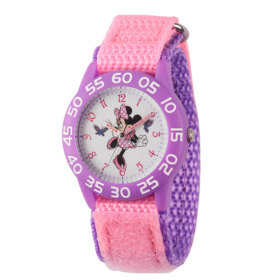 Disney Minnie Mouse Girls Pink Strap Watch Wds000499