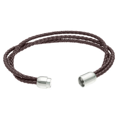 Mens Stainless Steel Wrap Bracelet