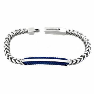 Stainless Steel 8 1/2 Inch Wheat Id Bracelet