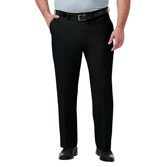 Haggar®Mens Big and Tall Premium Comfort  Classic Fit Flat Front Expandable Waist Dress Pants