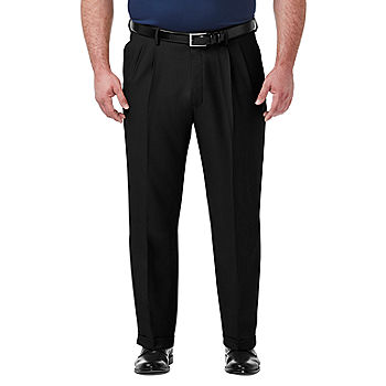 Haggar® Big and Tall Premium Comfort Classic Fit Pleated Expandable Waist  Dress Pants - JCPenney