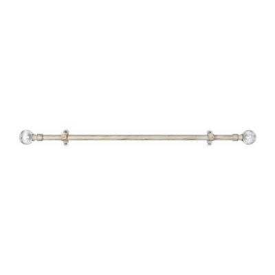 Metallo ¾in Adjustable Curtain Rod with Ilana Finial