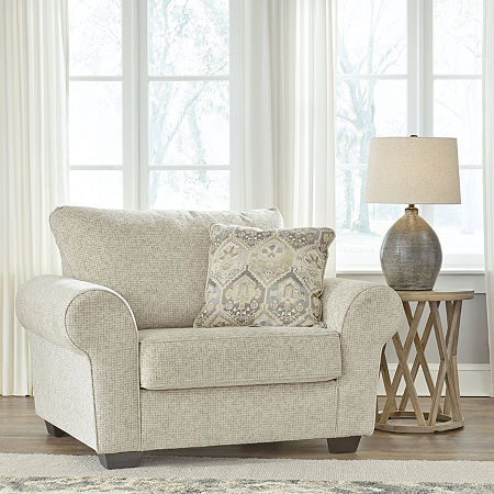 Signature Design By Ashley Haidee Living Room Collection Chair And A Half, One Size, Beige