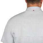 American Outdoorsman Mens Moisture Wicking Regular Fit Short Sleeve Button-Down Shirt