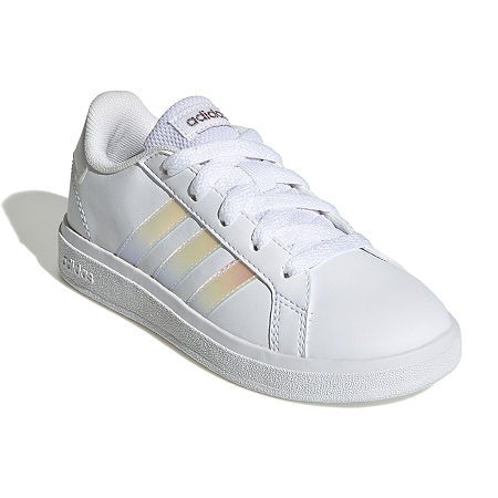 adidas Girls Grand Court 2.0 Sneakers, 5 Medium, White
