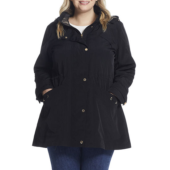 Miss Gallery Womens Plus Midweight Raincoat - JCPenney