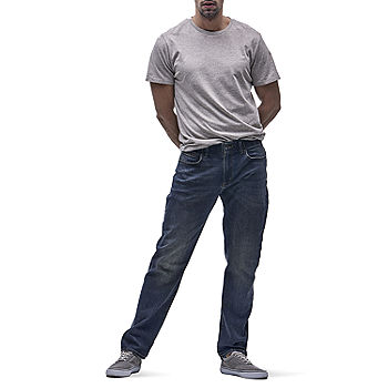 Lee Men's Extreme Motion Straight Taper Jean Black 28W x 30L at   Men's Clothing store