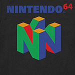 Big & Tall Mens Nintendo 64 Logo Short Sleeve Graphic T-Shirt