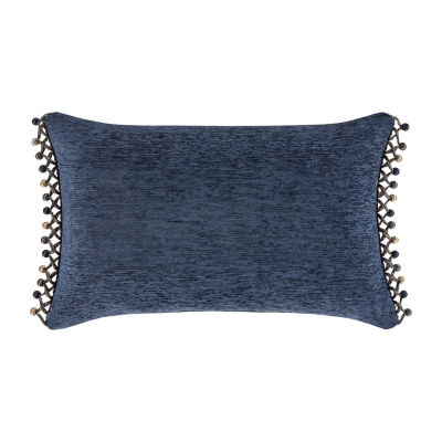 Queen Street Wallace Blue Rectangular Throw Pillow