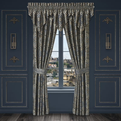 Queen Street Wallace Rod Pocket Light-Filtering Set of 2 Curtain Panel