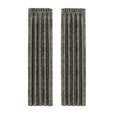 Queen Street Wallace Light-Filtering Rod Pocket Set of 2 Curtain Panel