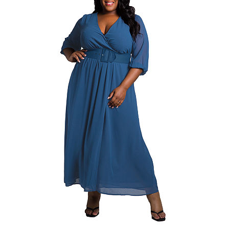  Poetic Justice Plus Long Sleeve Sheath Dress