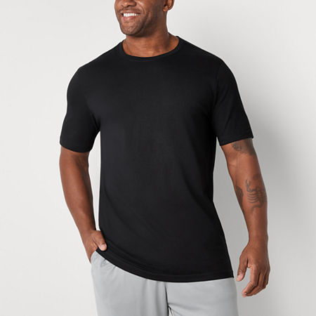 Xersion Xtreme Mens Crew Neck Short Sleeve Active Big and Tall T-Shirt, X-large Tall, Black