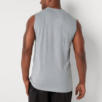 Xersion Cotton Mens Crew Neck Sleeveless Big and Tall Muscle T-Shirt