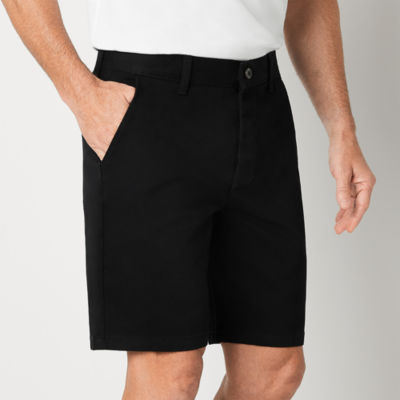 St. John's Bay Comfort Stretch Dexterity 10" Mens Adaptive Adjustable Features Easy-on + Easy-off Chino Short