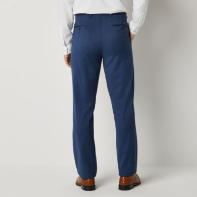 Stafford Birdseye Signature Coolmax All Season Mens Stretch Fabric Classic Fit Flat Front Suit Pant